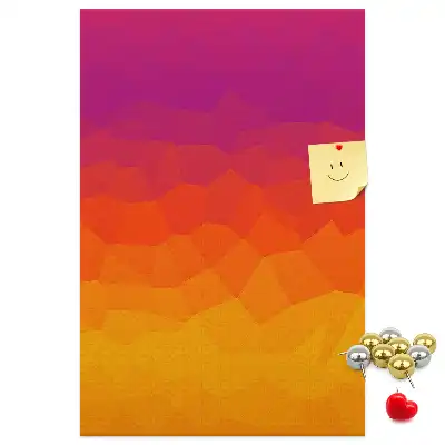 Wall cork memo board Rising Sun Gradient