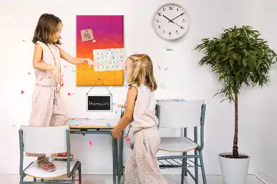 Wall cork memo board Rising Sun Gradient