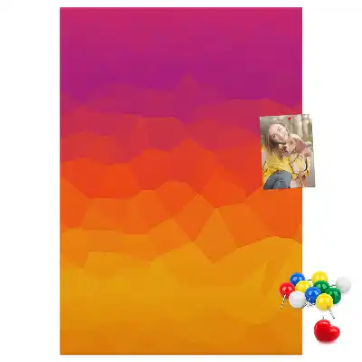 Rising Sun Gradient wall cork memo board
