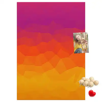 Wall cork memo board Rising Sun Gradient