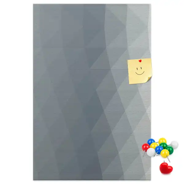 Abstract gray waves cork pin board