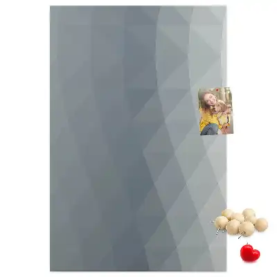 Abstract gray waves cork pin board