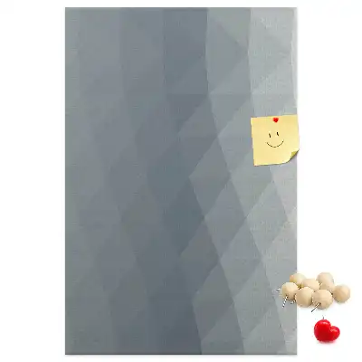 Abstract gray waves cork pin board