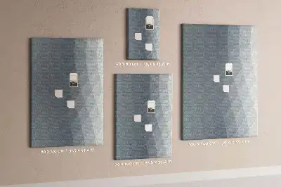 Abstract gray waves cork pin board