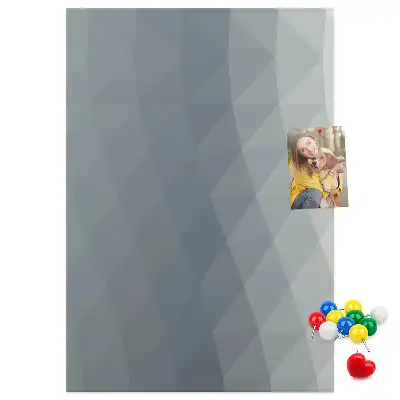 Abstract gray waves cork pin board
