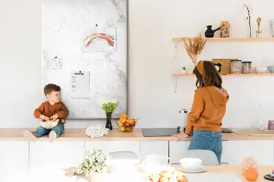 Marble Texture Wall Cork Memo Board