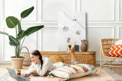 Marble Waves Cork Pin Board