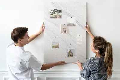 Marble Waves Cork Pin Board