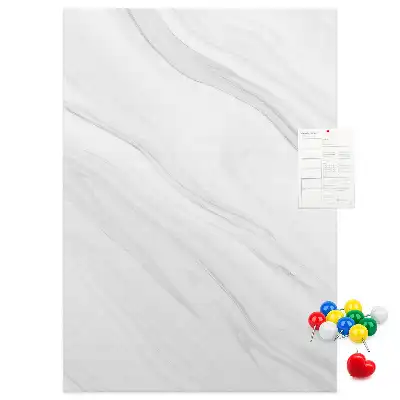 Marble Waves Cork Pin Board