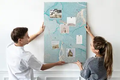 Cork Note Board Decorative marble texture