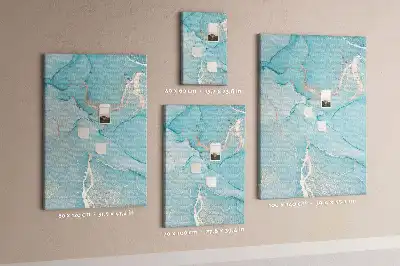 Decorative Marble Texture Cork Note Board