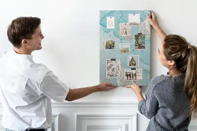 Decorative Marble Texture Cork Note Board