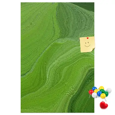 Abstract waves wall cork memo board