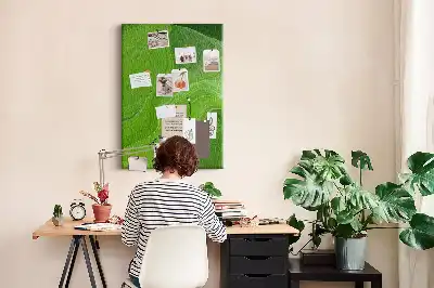 Abstract waves wall cork memo board