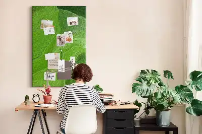 Abstract waves wall cork memo board