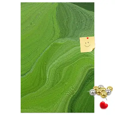 Abstract waves wall cork memo board