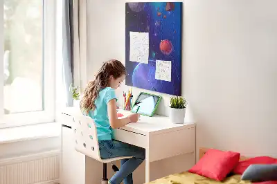 Space Art Cork Note Board