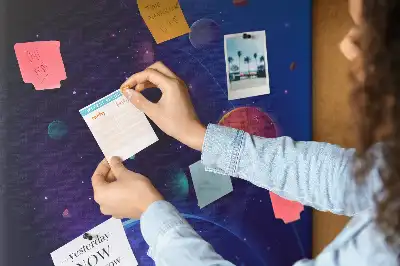 Space Art Cork Note Board