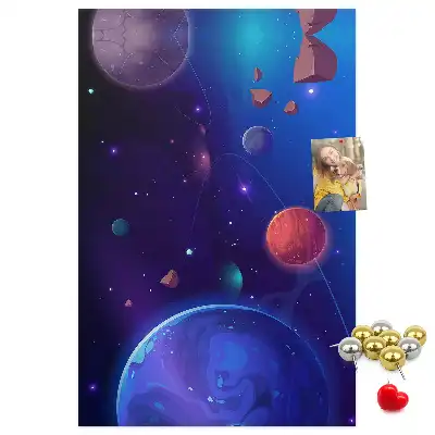 Space Art Cork Note Board