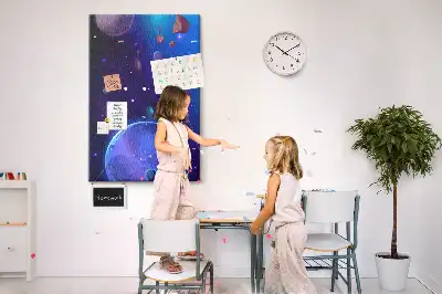 Space Art Cork Note Board