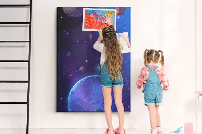 Space Art Cork Note Board
