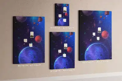 Space Art Cork Note Board