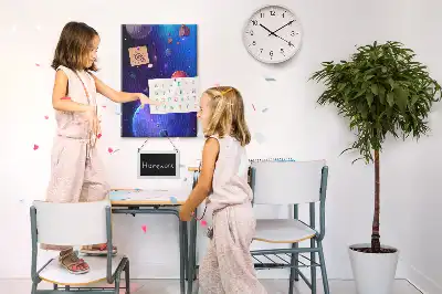 Space Art Cork Note Board