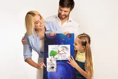 Space Art Cork Note Board