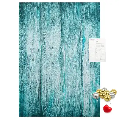 Blue Wood Wall Cork Memo Board