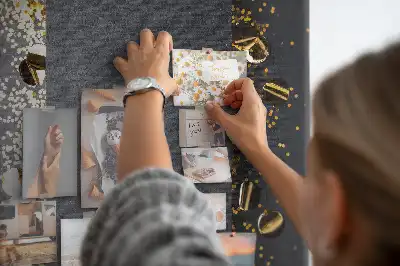 Golden confetti cork wall memo board