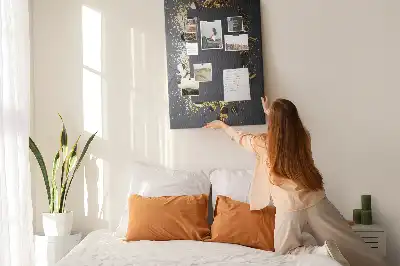 Golden confetti cork wall memo board