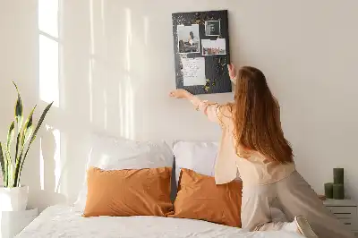 Golden confetti cork wall memo board