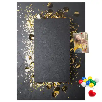 Golden confetti cork wall memo board