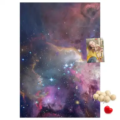 Star Galaxy cork pin board