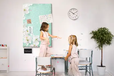Wall cork memo board Flowers in bloom