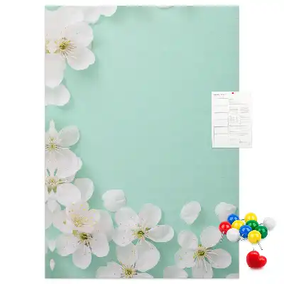 Wall cork memo board Flowers in bloom