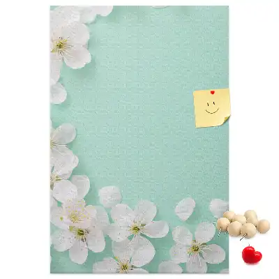 Wall cork memo board Flowers in bloom