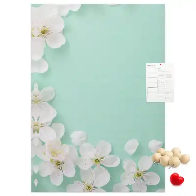 Wall cork memo board Flowers in bloom