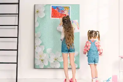 Wall cork memo board Flowers in bloom