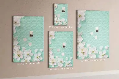 Wall cork memo board Flowers in bloom