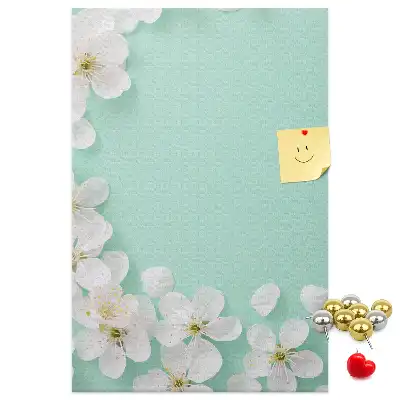 Wall cork memo board Flowers in bloom