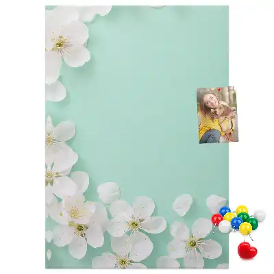 Wall cork memo board Flowers in bloom