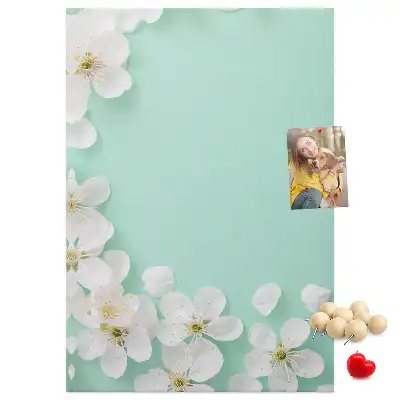 Wall cork memo board Flowers in bloom