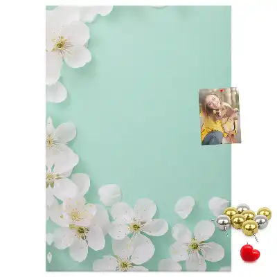 Wall cork memo board Flowers in bloom