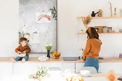 Concrete Background and Olives Cork Memo Board
