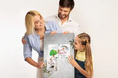Concrete Background and Olives Cork Memo Board