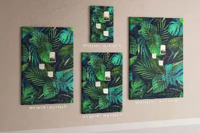 Large exotic leaves cork pin board
