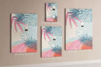 Pastel Leaf Shaped Cork Message Board