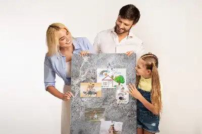 Wall cork memo board Deep dark marble
