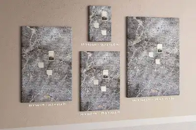 Wall cork memo board Deep dark marble